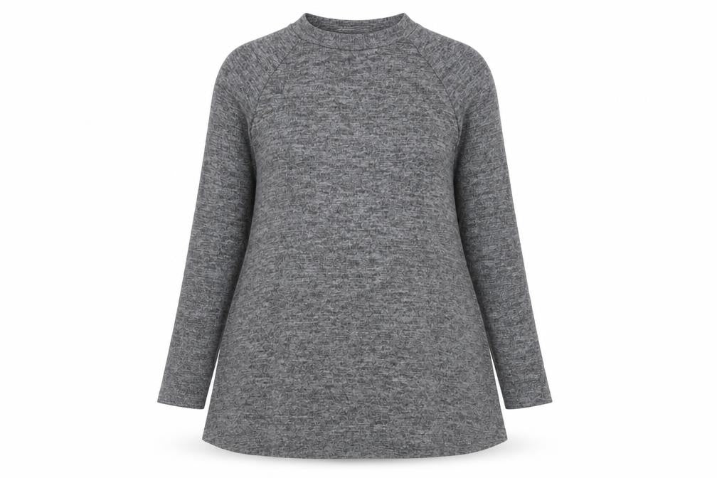 New Look Womens Grey Round Neck  Polyester Pullover Jumper Size 10