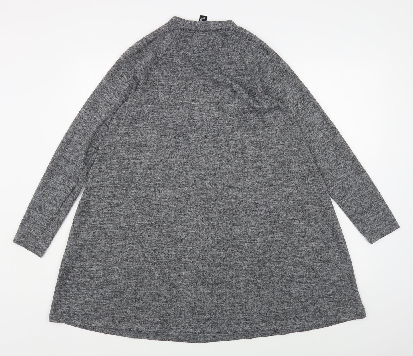 New Look Womens Grey Round Neck  Polyester Pullover Jumper Size 10