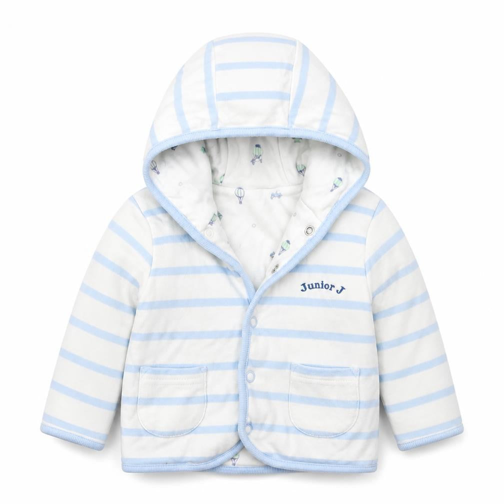 Debenhams Boys Blue Striped  Jacket  Size 3-6 Months   Button - Junior J