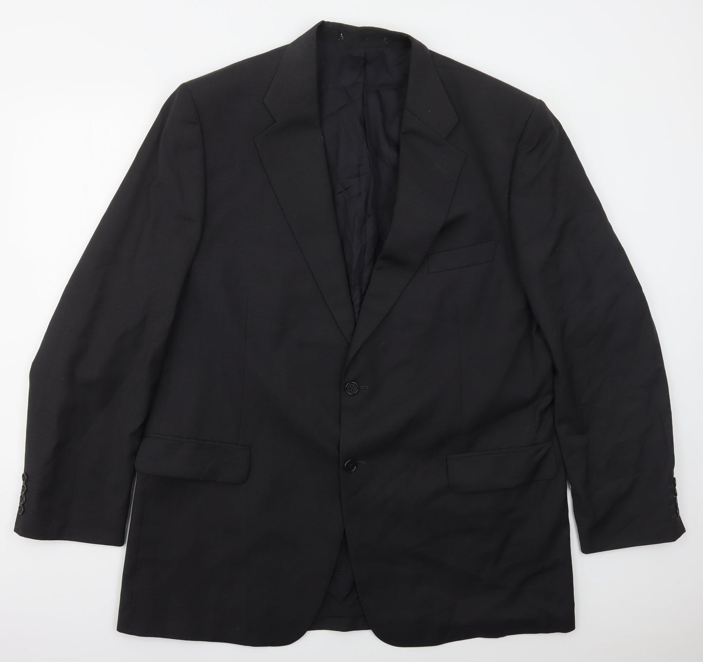 Preworn Mens Grey  Polyester Jacket Suit Jacket Size 44