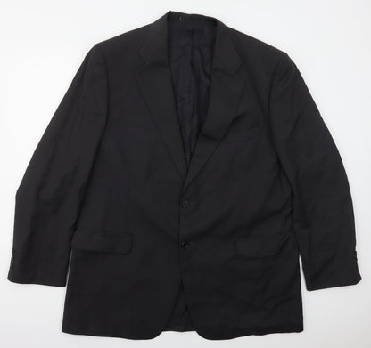 Preworn Mens Grey  Polyester Jacket Suit Jacket Size 44