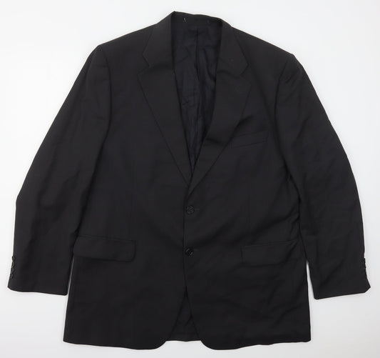 Preworn Mens Grey  Polyester Jacket Suit Jacket Size 44