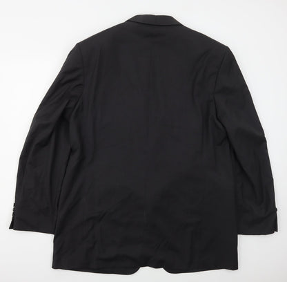 Preworn Mens Grey  Polyester Jacket Suit Jacket Size 44