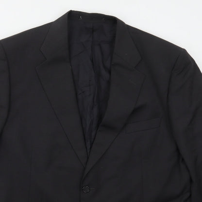 Preworn Mens Grey  Polyester Jacket Suit Jacket Size 44