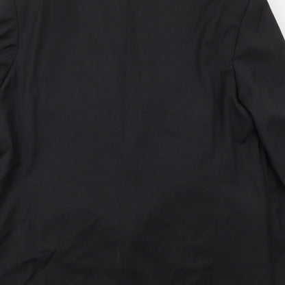 Preworn Mens Grey  Polyester Jacket Suit Jacket Size 44
