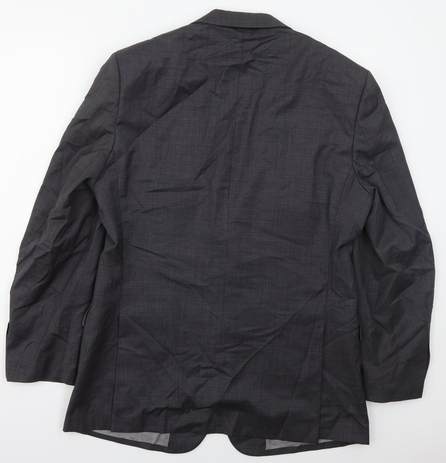 Marks and Spencer Mens Grey  Wool Jacket Suit Jacket Size 40