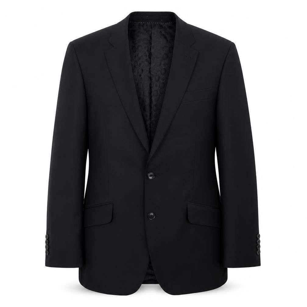 NEXT Mens Black Striped Wool Jacket Suit Jacket Size 38