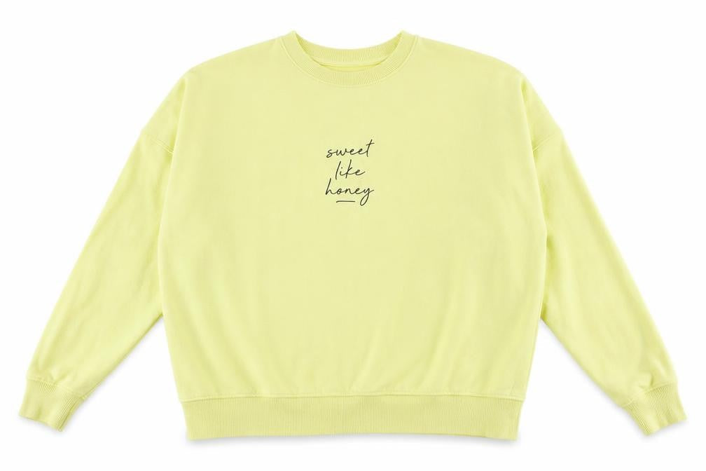 New Look Womens Yellow Round Neck  Cotton Pullover Jumper Size S
