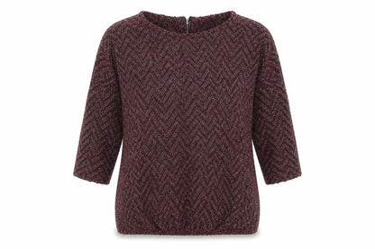 Next Womens Red Round Neck  Acrylic Pullover Jumper Size 14