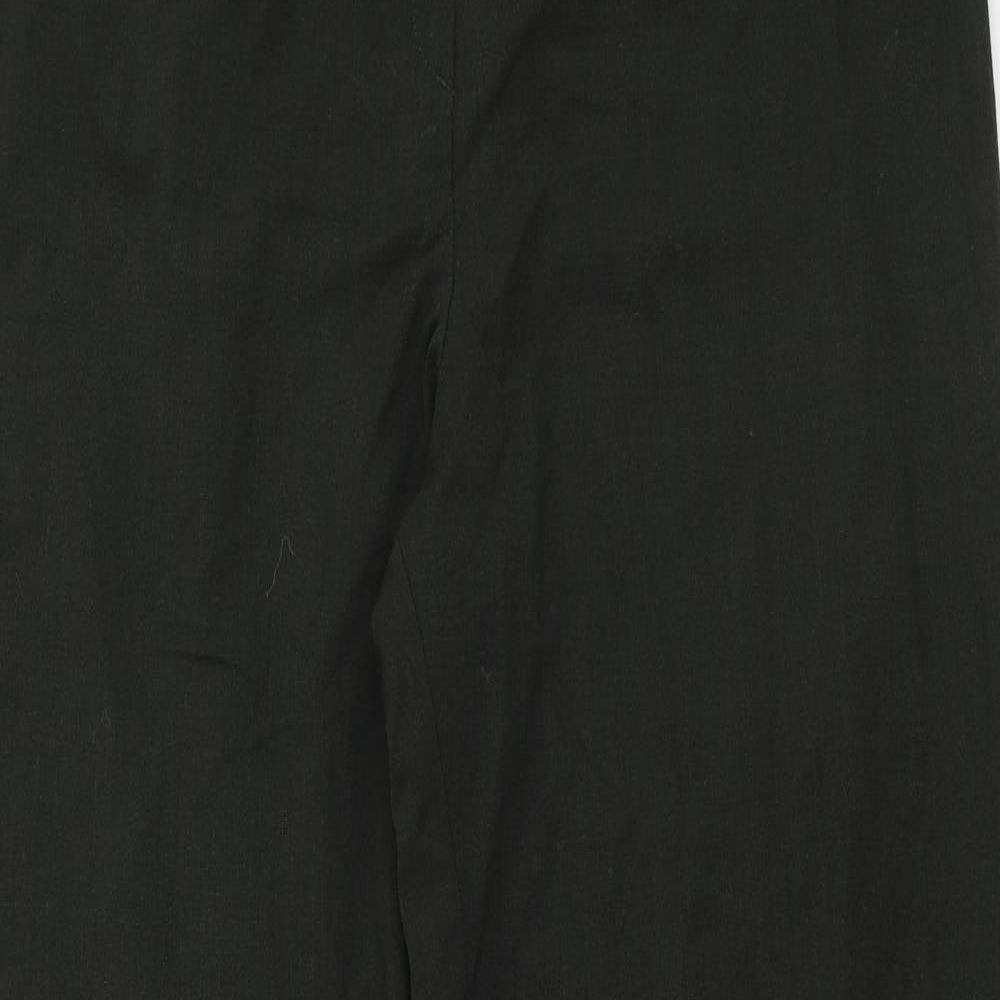 NEXT Womens Green  Polyester Trousers  Size 14 L30 in Regular Zip