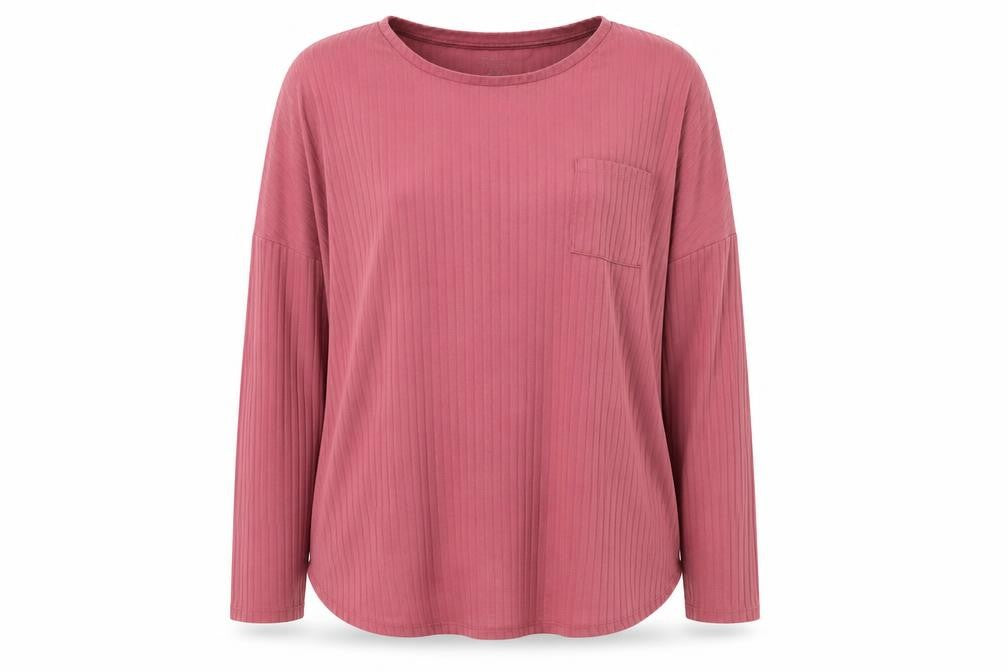 Primark Womens Pink Round Neck  Polyester Pullover Jumper Size M