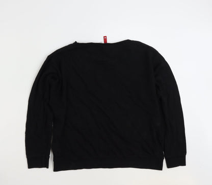 H&M Womens Black  100% Cotton Pullover Sweatshirt Size M  Pullover - Keep Calm & Get over it