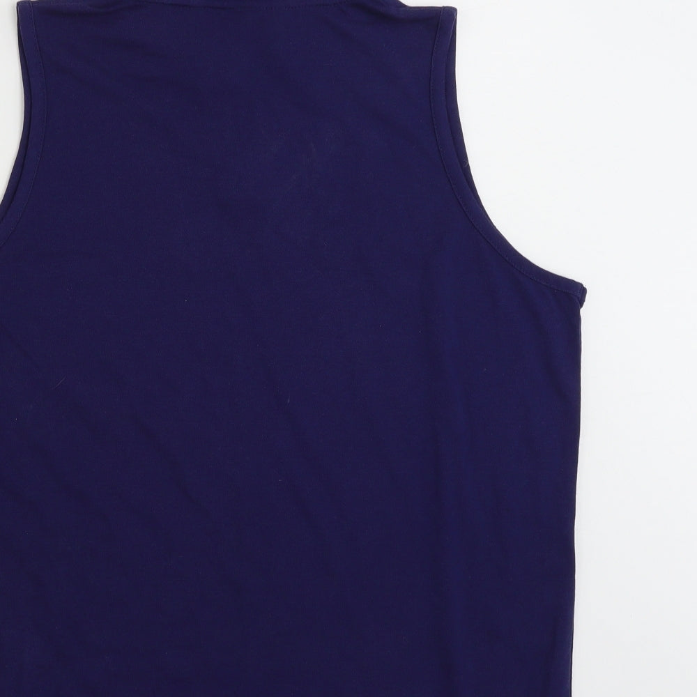 Bonmarché Womens Blue  Polyester Vest Sweatshirt Size M  Pullover