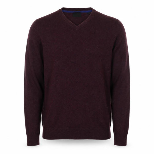 Burton Mens Purple V-Neck  Cotton Pullover Jumper Size M