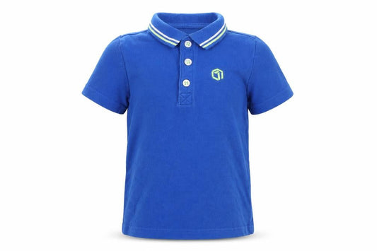 F&F Boys Blue  Cotton Basic Polo Size 2-3 Years Collared