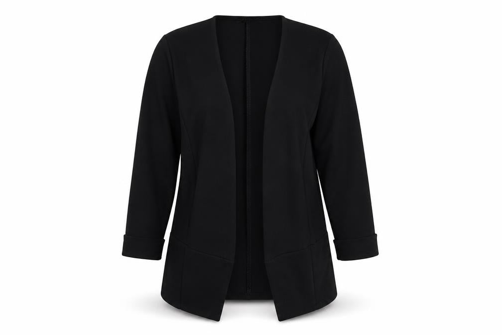 Quiz Womens Black V-Neck  Polyester Cardigan Jumper Size 8