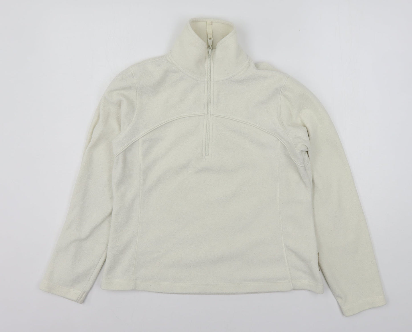 Active Womens Beige  Polyester Pullover Sweatshirt Size 12  Pullover