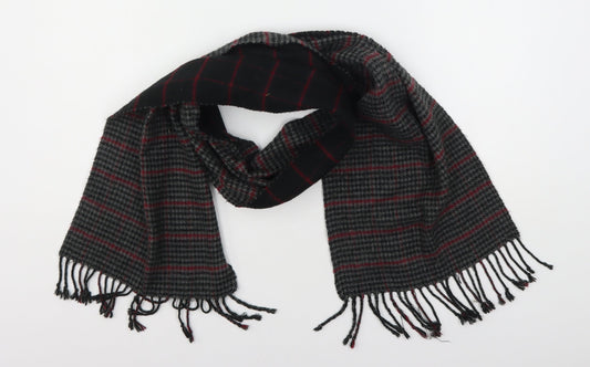 Preworn Unisex Multicoloured Houndstooth Polyester  Scarf