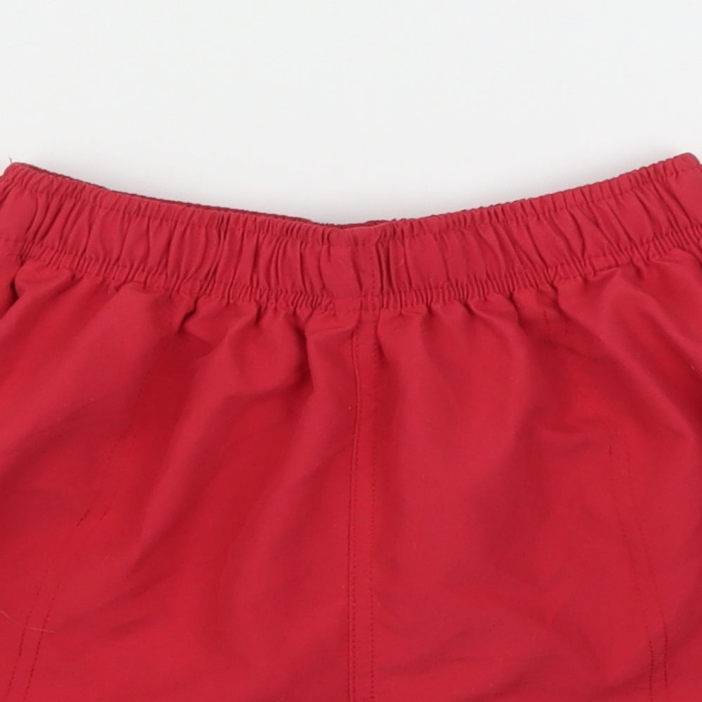 Dolphin  Mens Red  Polyester Athletic Shorts Size S  Regular  - Swim Shorts
