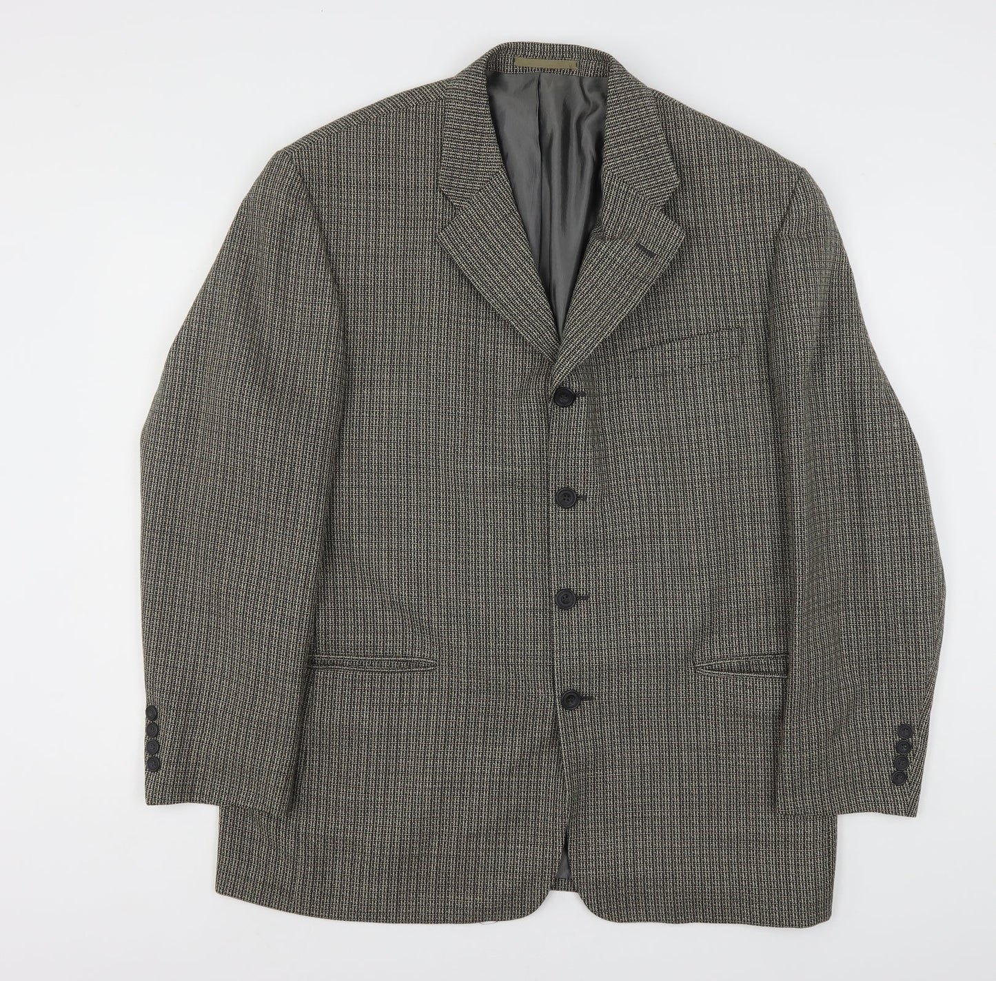 Remus  Mens Multicoloured Geometric Polyester Jacket Suit Jacket