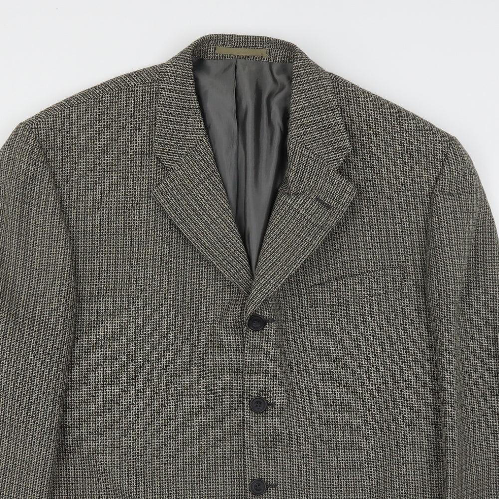 Remus  Mens Multicoloured Geometric Polyester Jacket Suit Jacket