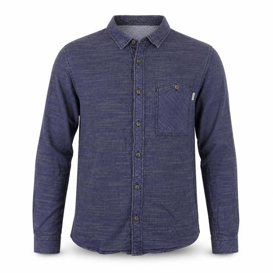 Tom Tailor  Mens Blue Geometric Cotton  Button-Up Size S Collared Button
