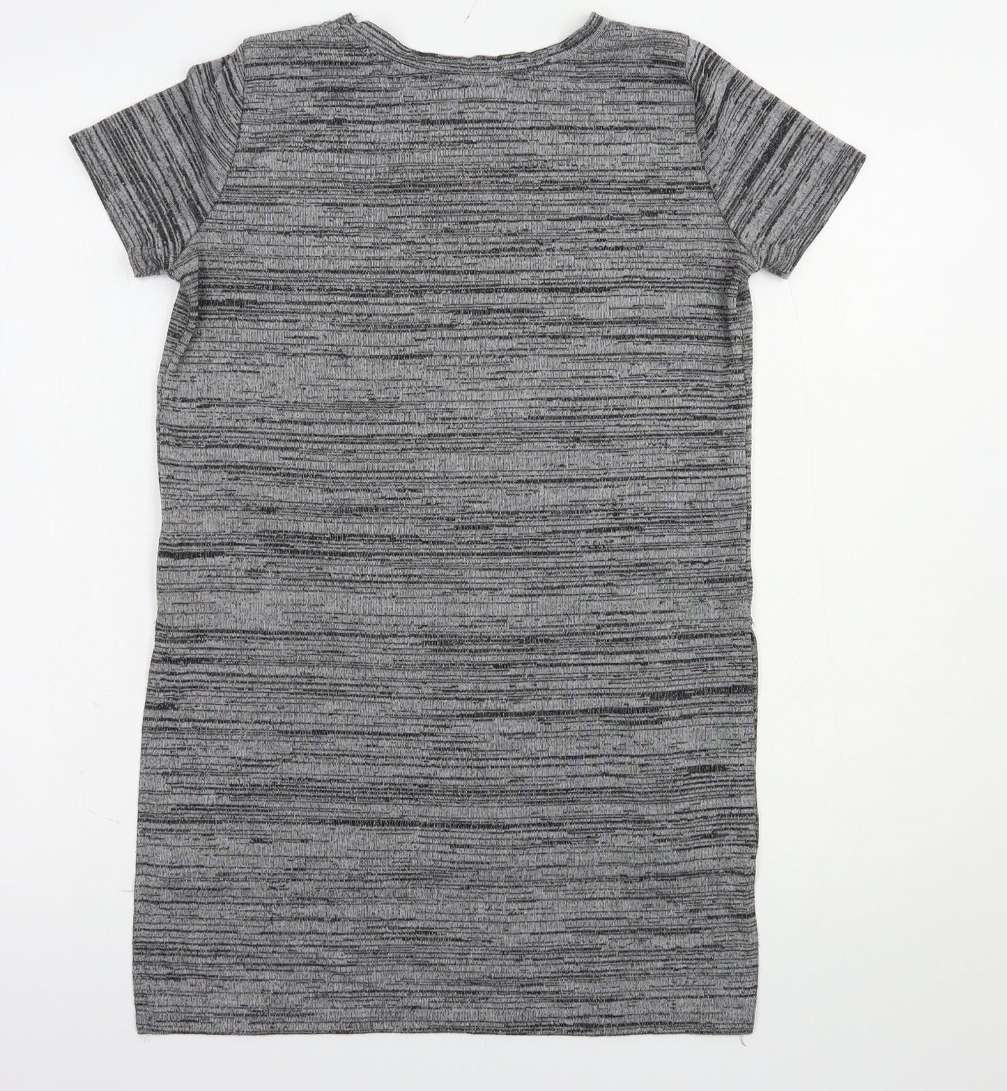 Atmosphere Womens Grey  Polyester Basic T-Shirt Size 6 Crew Neck - New York