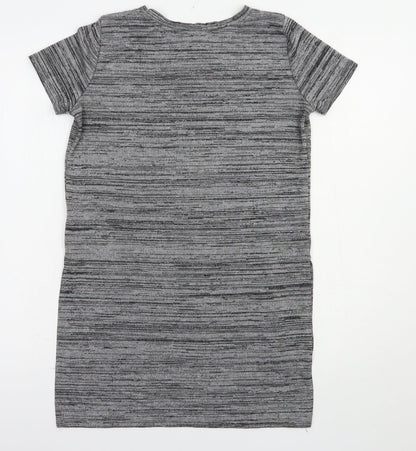 Atmosphere Womens Grey  Polyester Basic T-Shirt Size 6 Crew Neck - New York