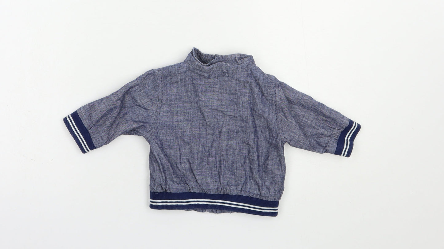 Gap Baby Blue   Basic Jacket Jacket Size 3-6 Months   Zip