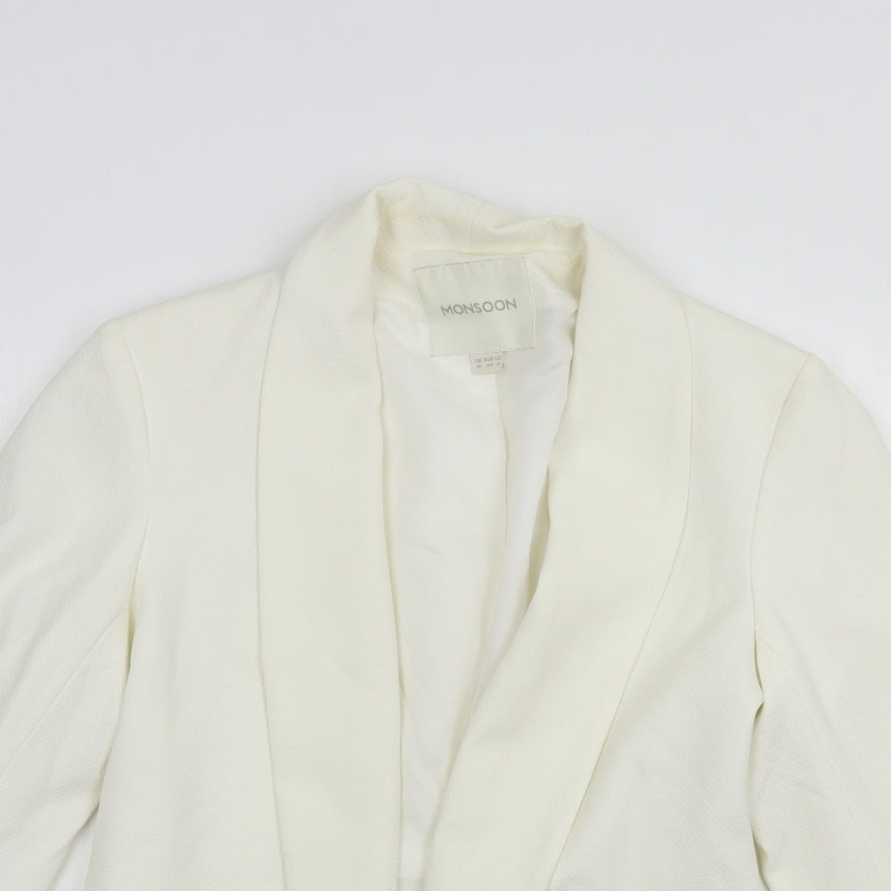 Monsoon Womens Ivory   Jacket Blazer Size 10
