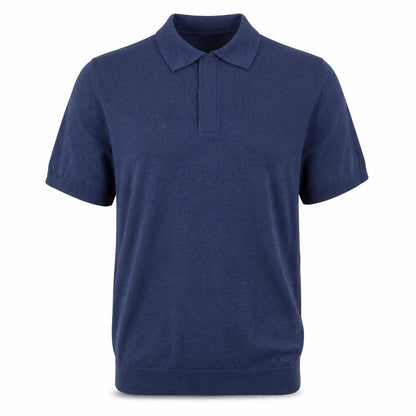 Dunnes Mens Blue Collared  Cotton Pullover Jumper Size S