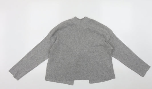 Bershka Womens Grey High Neck  Polyester Pullover Jumper Size XS