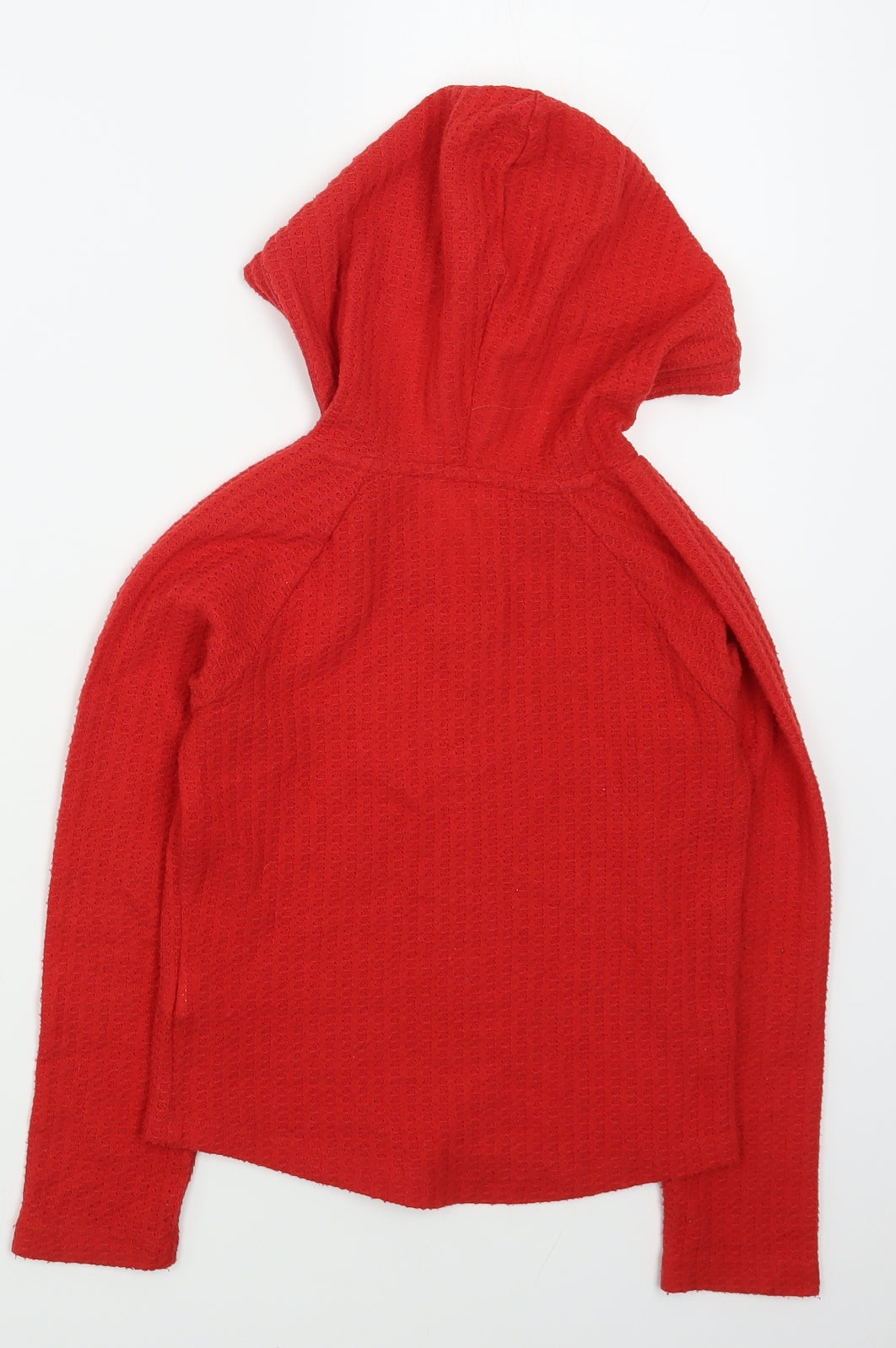 FOREVER 21 Girls Red  Polyester Pullover Hoodie Size 7-8 Years  Pullover