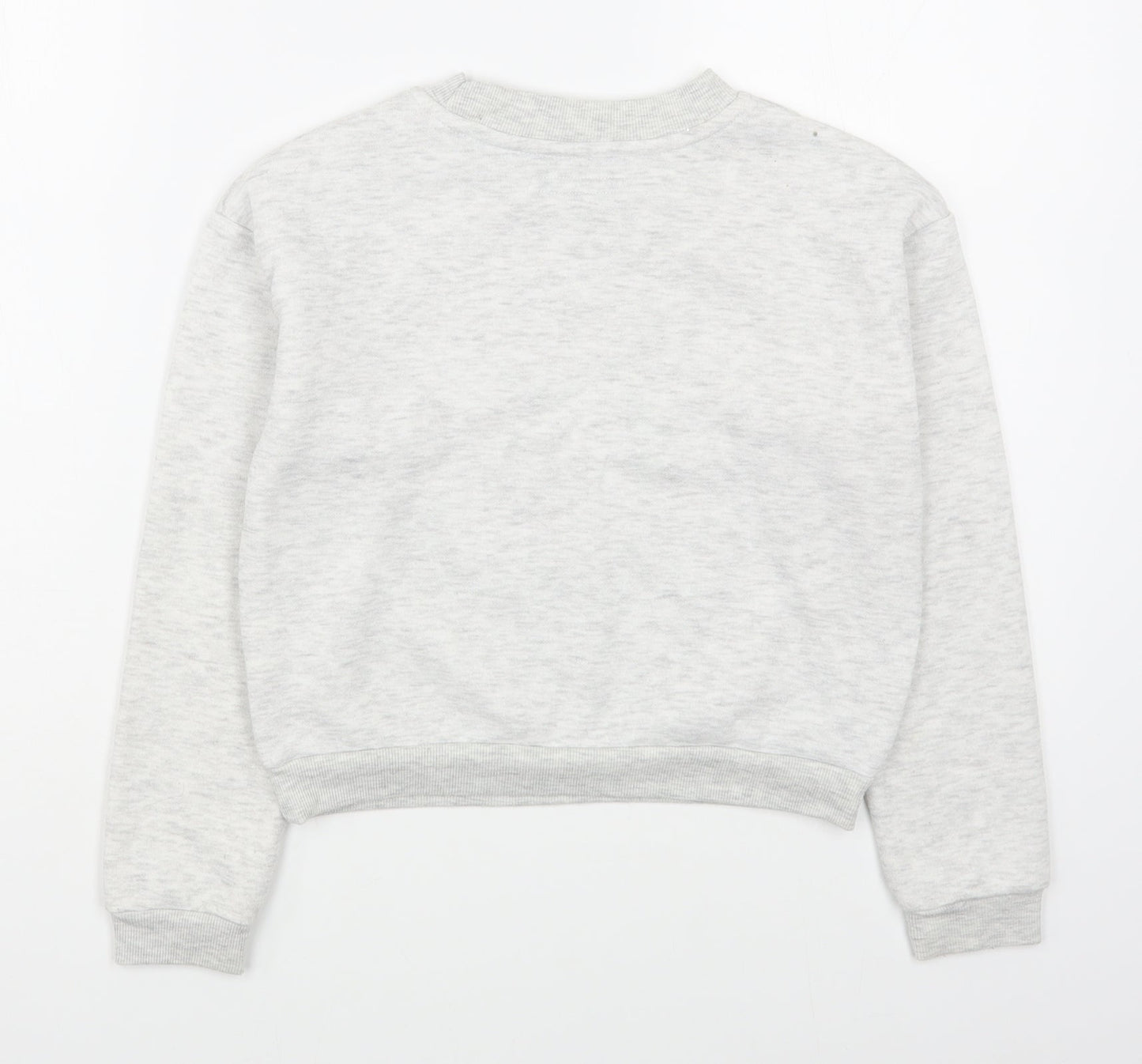 Primark Girls Grey  Polyester Pullover Sweatshirt Size 10-11 Years  Pullover
