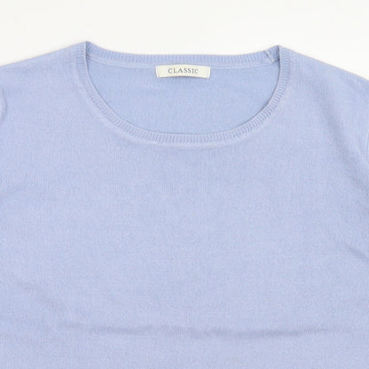 Marks & Spencer Womens Purple Crew Neck  Acrylic Pullover Jumper Size 14