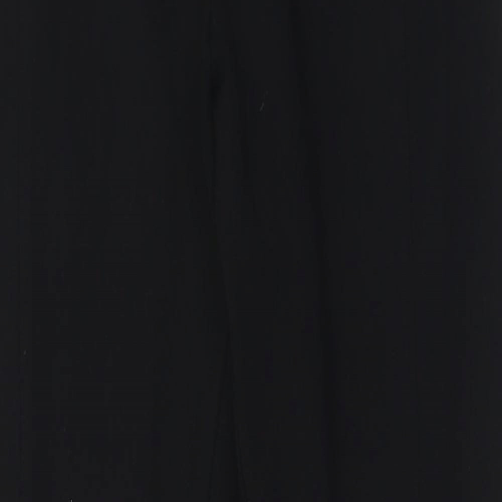 Preworn Womens Black  Polyester Trousers  Size 30 in L28 in Regular