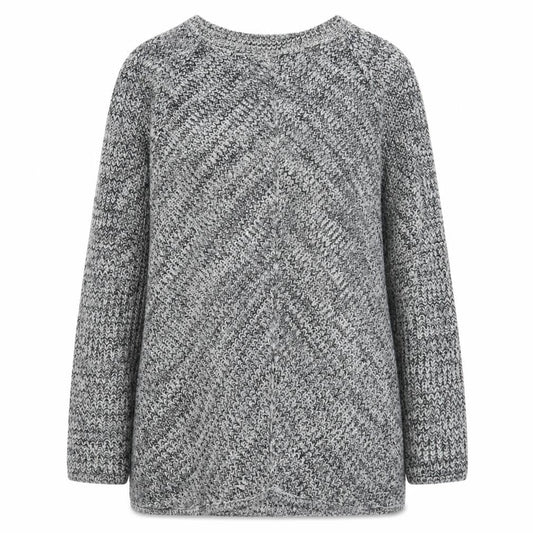 Peacocks Womens Grey Boat Neck  Acrylic Pullover Jumper Size M