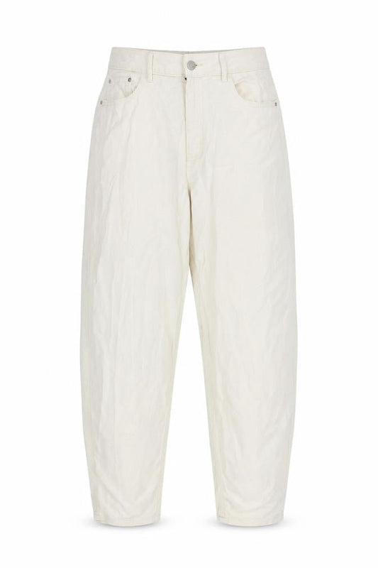 F&F Womens Ivory  Cotton Mom Jeans Size 10 L28 in Regular Button