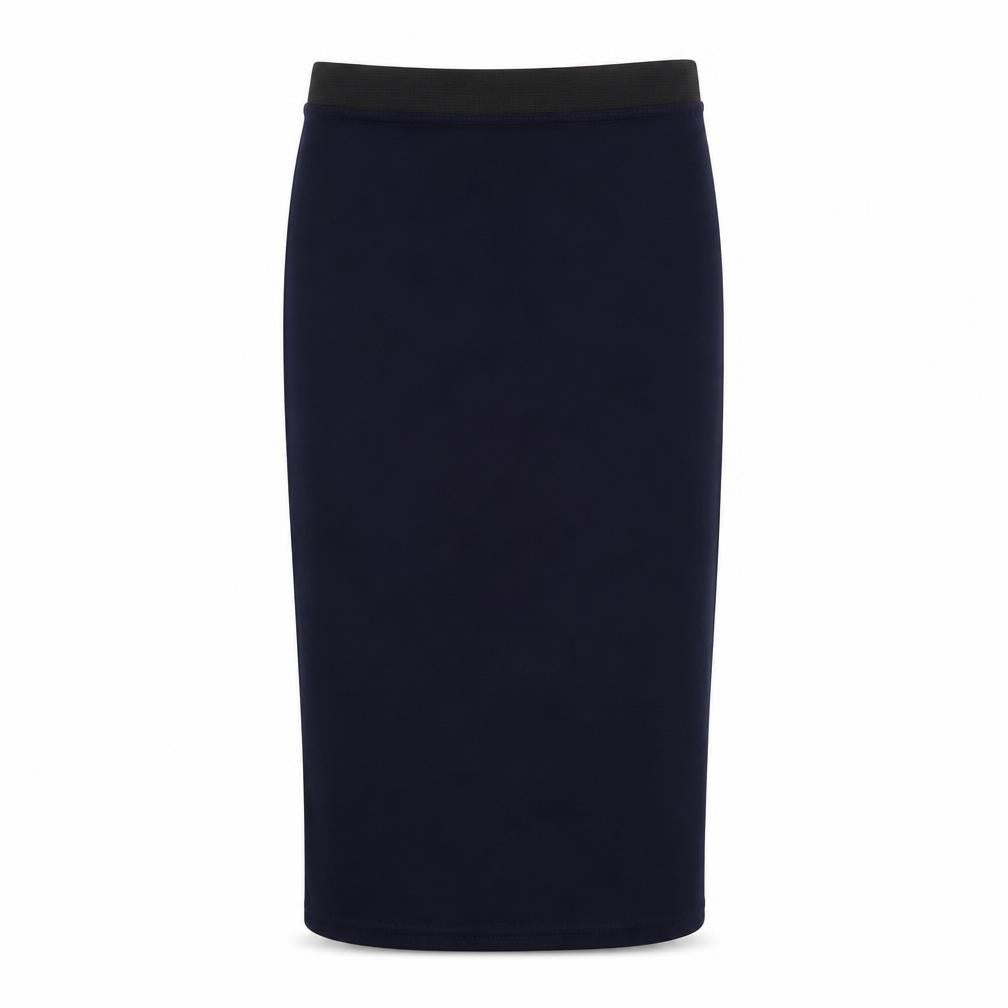 Influence Womens Blue  Polyester Straight & Pencil Skirt Size S