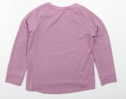 Anko Girls Purple  Polyester Pullover Sweatshirt Size 9-10 Years  Pullover - Dance To Your Own Beat