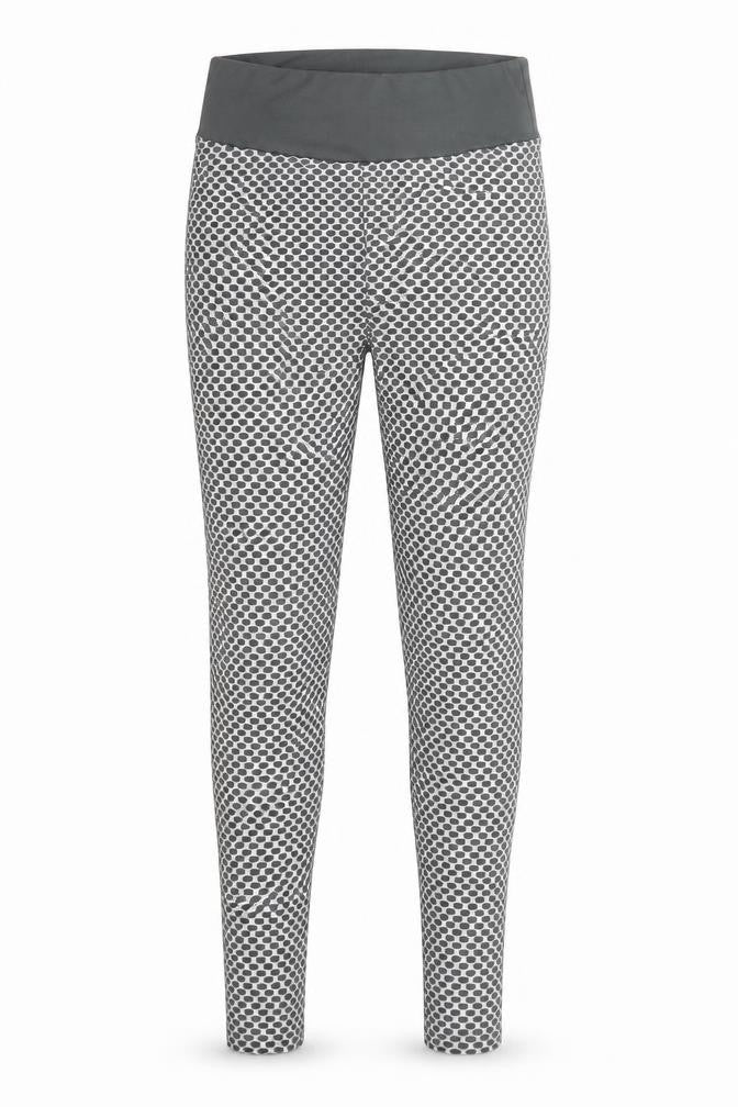 Preworn Womens Grey Geometric Polyester Snow Pants Leggings Size 25 in L24 in Regular