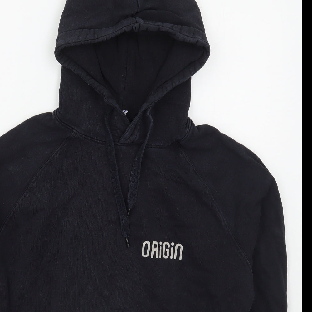 Payinga Mens Black  Cotton Pullover Hoodie Size S   - Origin