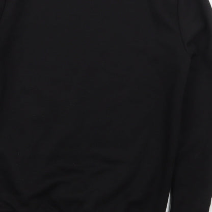 River Island Mens Black  Polyester Pullover Sweatshirt Size XS   - No Second Chances Anti Social