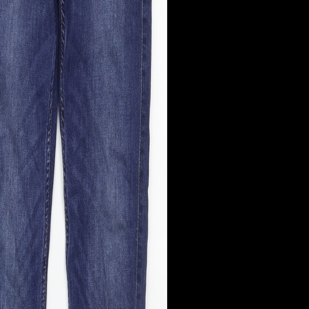 Lee Mens Blue  Lyocell Skinny Jeans Size 25 in L31 in Regular Button