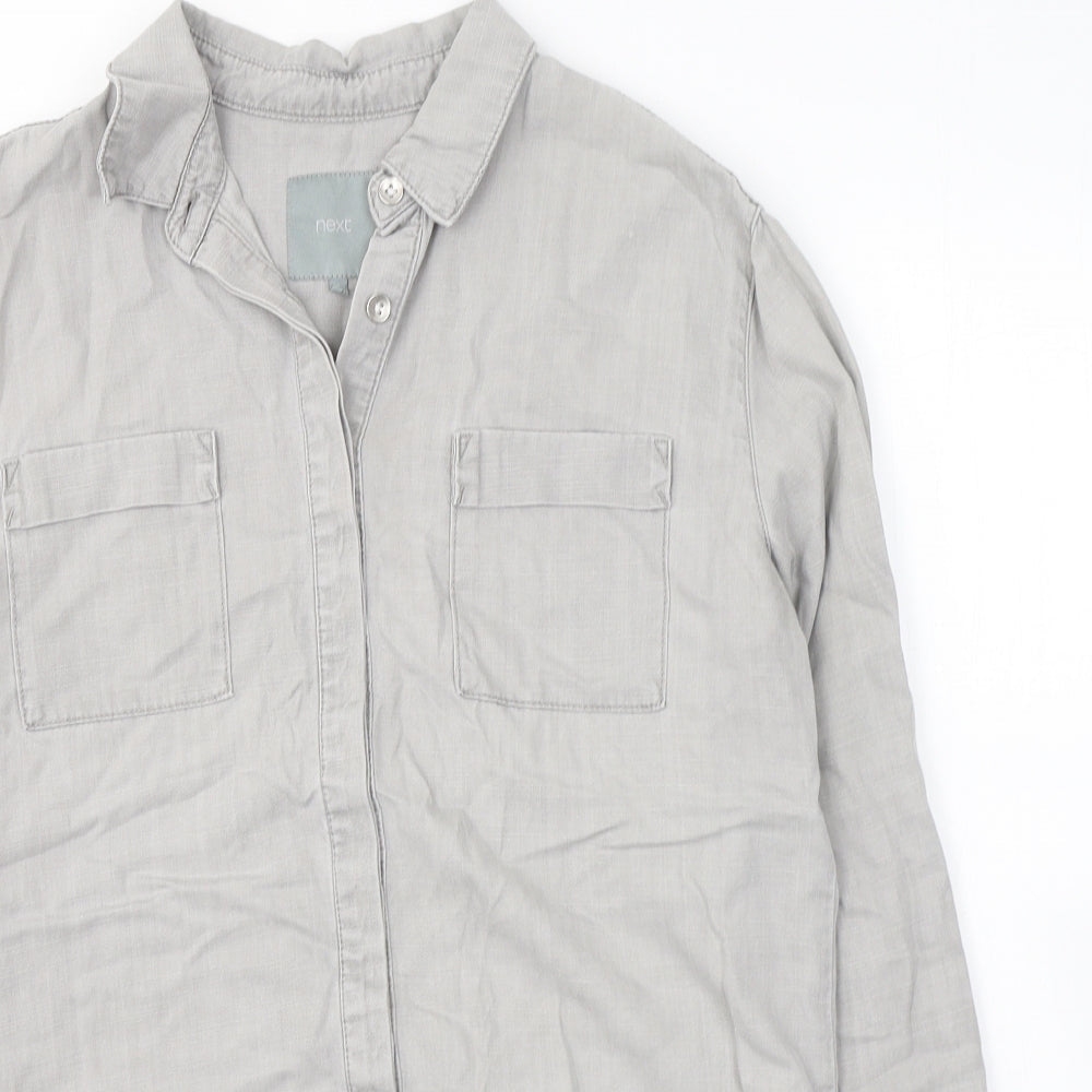 NEXT Womens Grey   Jacket  Size 8  Button