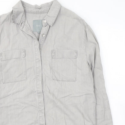 Next Womens Grey   Jacket  Size 8  Button