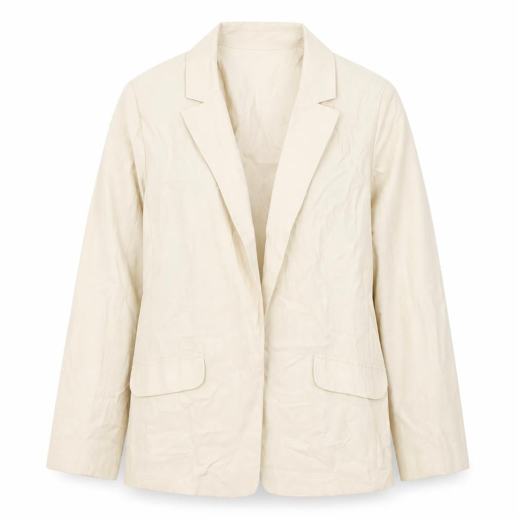 Primark Womens Beige  Viscose Jacket Blazer Size 8   - Open front