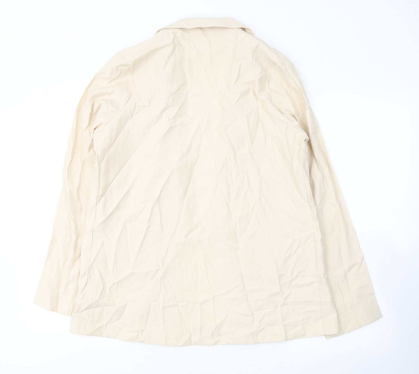 Primark Womens Beige  Viscose Jacket Blazer Size 8   - Open front