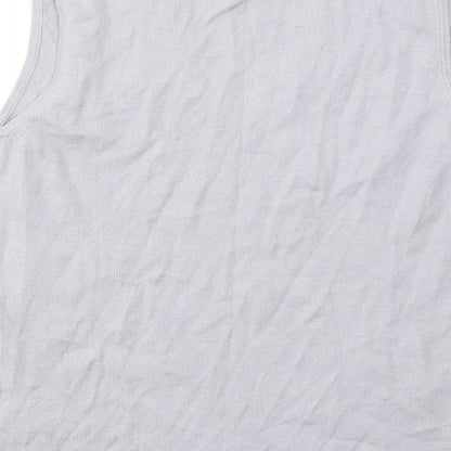 Essentials Womens Purple  Viscose Jersey Tank Size 14 Round Neck