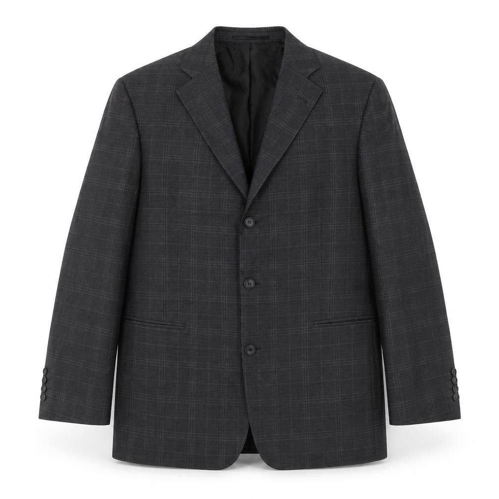 Taylor and Wright Mens Grey Striped Wool Jacket Suit Jacket Size L